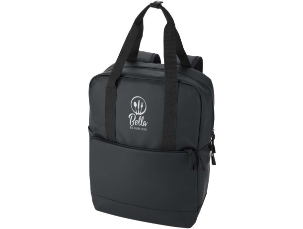 Mochila nevera Resi Plus 18L con aislamiento térmico reciclada Negro intenso detalle 1