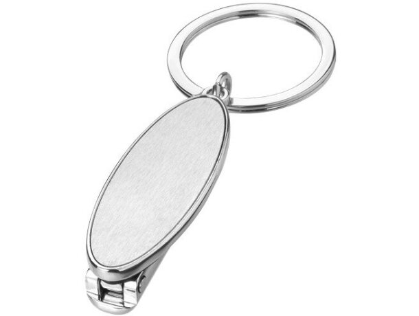 Cuelgabolsos con llavero plata personalizada Cuelgabolsos con llavero plata personalizada