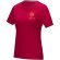 Camiseta orgánica GOTS de manga corta para mujer Azurite Rojo detalle 6