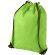mochila saco clasica con cuerdas y esquinas reforzadas verde claro