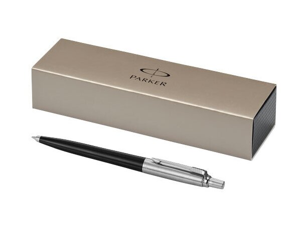 Bolígrafo combinado en acero y plástico con caja economico