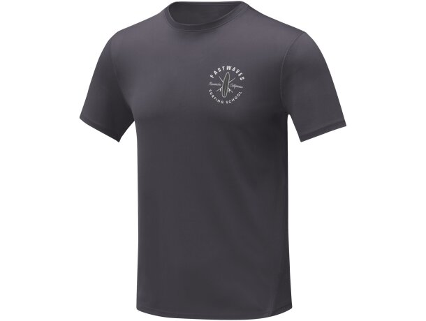 Camiseta Cool fit de manga corta para hombre Kratos Gris tormenta detalle 25