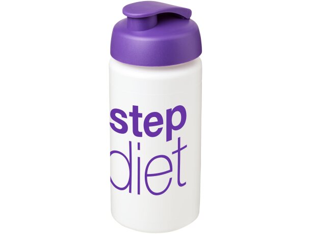 Baseline™ Plus Bidón deportivo con Tapa Flip de 500 ml con asa Blanco/morado detalle 31