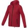 Chaqueta ligera impermeable mujer Dinlas con capucha enrollable Rojo