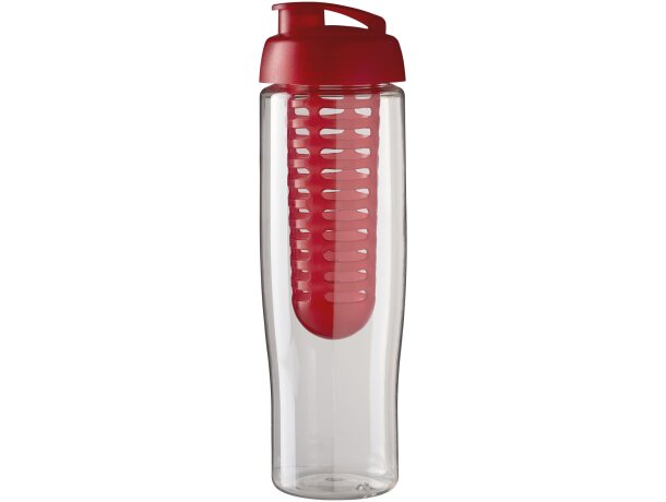 H2O Active® Tempo Bidón deportivo e infusor con Tapa Flip de 700 ml Transparente/rojo detalle 11