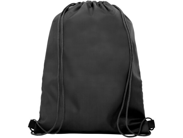 Mochila de cuerdas para empresa poliéster Oriole Negro intenso detalle 3