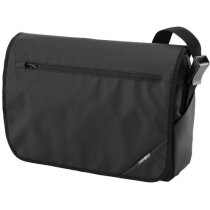 Bolsa de mensajero para portátil de 15 pulgadas personalizada negro intenso Bolsa de mensajero para portátil de 15 pulgadas personalizada negro intenso