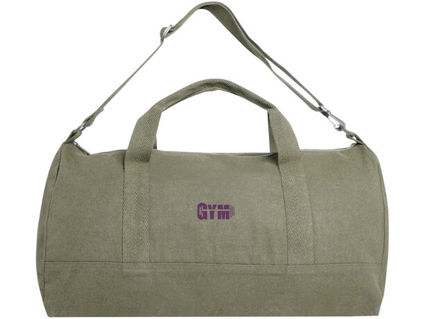 Bolsa de viaje en lona reciclada 50 litros Aware Porter Verde detalle 3