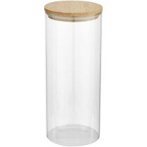 Recipiente vidrio Boley con tapa bambú 940ml