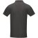 Polo orgánico GOTS de manga corta para hombre Graphite Gris tormenta detalle 11