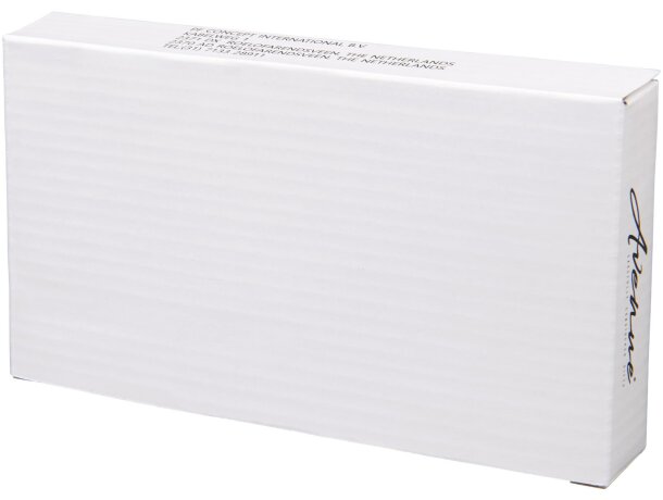 Batería externa de aluminio Plate 8000 mAh con USB tipo C Negro intenso detalle 4