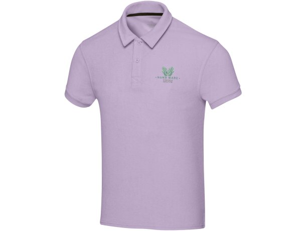 Polo unisex de rizo reciclado Akoya con certificación GRS detalle 7