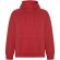 Sudadera unisex algodón orgánico Vinson Roly con capucha Rojo