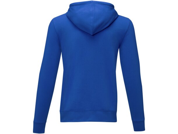 Sudadera con capucha y cremallera completa hombre Theron Azul detalle 18