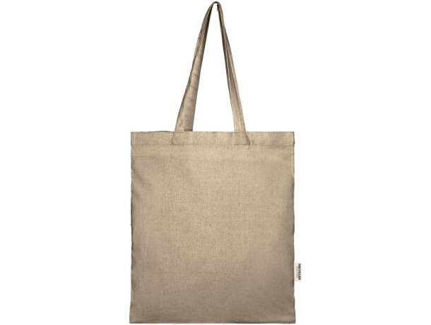 Bolsa tote Aware Pheebs de algodón y poliéster reciclado Natural detalle 2