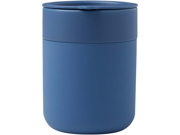 Vaso de cerámica Java 330ml con tapa antiderrames Azul detalle 17