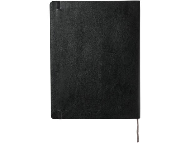 Libreta tapa blanda XL rayada Classic Moleskine Negro intenso detalle 3