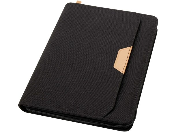 Portafolios A5 Nomumi de plástico PET reciclado y papel FSC Azul marino detalle 15