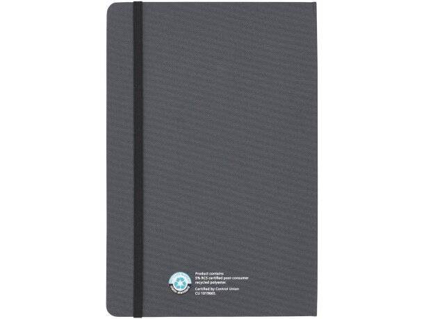 Set bolígrafo y libreta Skribo reciclado con soporte móvil Gris detalle 3