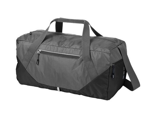 Bolsa de viaje bicolor plegable personalizada gris Bolsa de viaje bicolor plegable personalizada gris