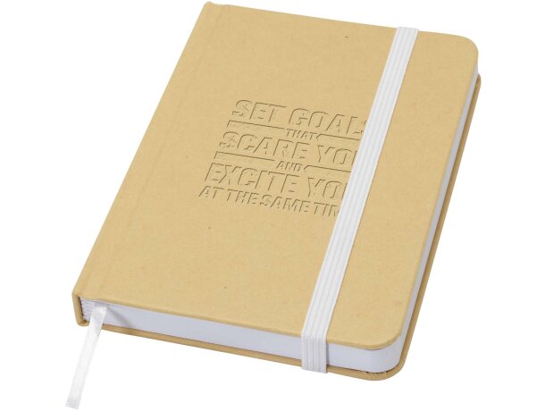Libreta tapa dura A6 Reed con papel certificado FSC Blanco detalle 21