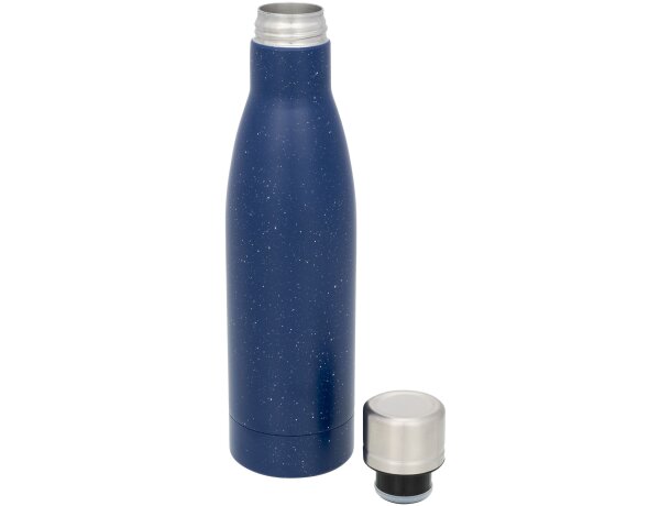 Botellas térmica acabado moteado de acero inoxidable 500ml Vasa Azul detalle 11