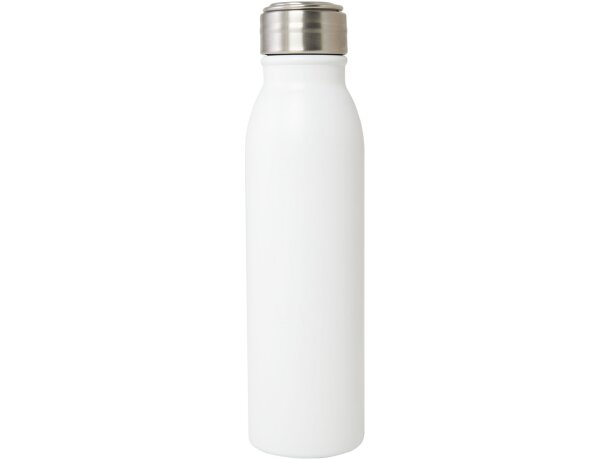 Bidón acero inoxidable reciclado Harper 720ml con asa de metal Blanco detalle 2