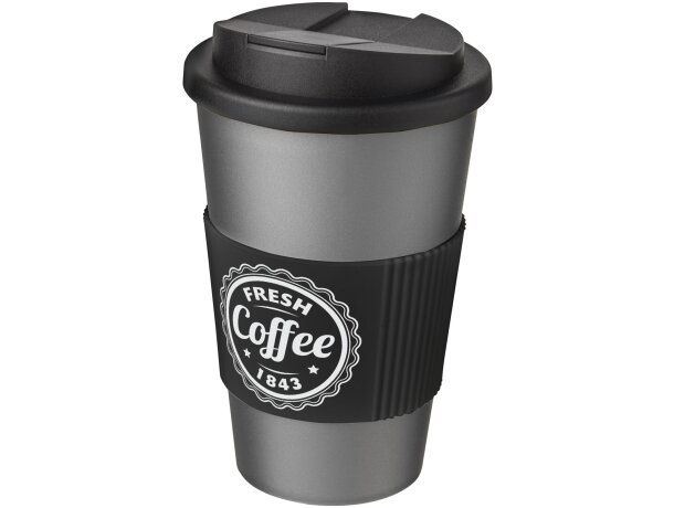 Americano® vaso 350 ml con agarre y tapa antigoteo grabado