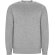 Sudadera cuello redondo algodón orgánico Batian unisex Roly Gris jaspeado