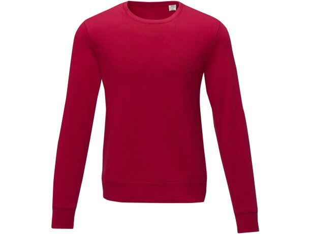 Jersey de cuello redondo para hombre Zenon afelpado Rojo detalle 7