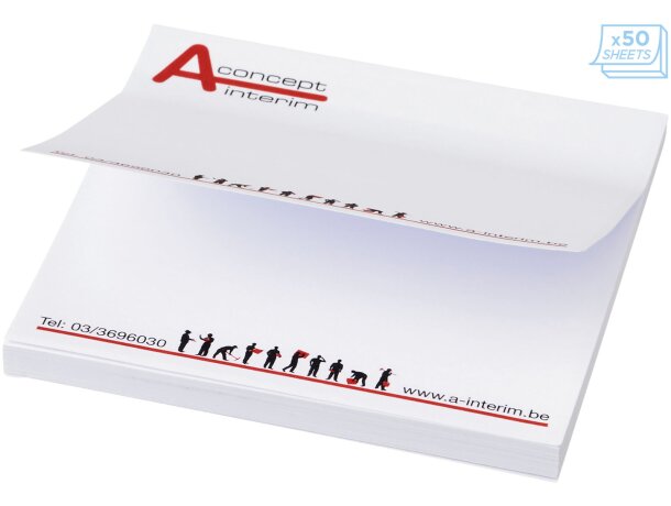 Notas adhesivas Sticky-Mate 75x75 con certificación FSC Rosa claro detalle 15