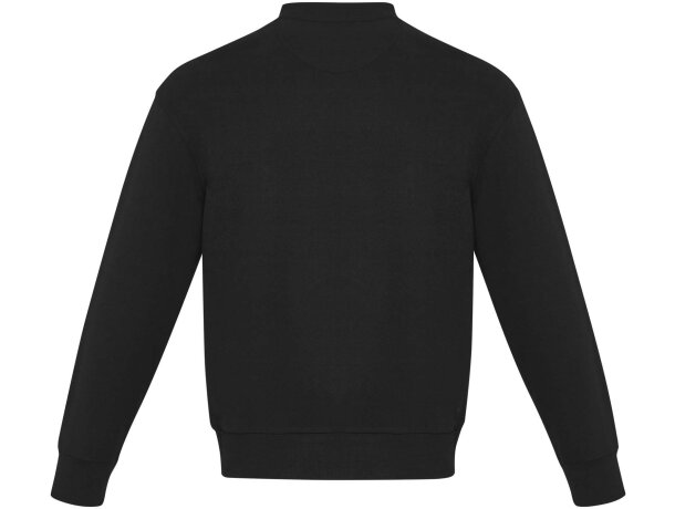 Jersey reciclado cuello redondo unisex Aware Jet Negro intenso detalle 3