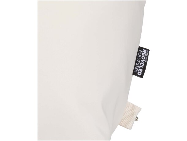 Bolsa de lona reciclada de viaje Trip Aware 42 litros Blanco roto detalle 16