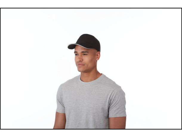Gorra de 5 paneles con ribete. Personalizadas para tu estilo único Negro intenso detalle 32