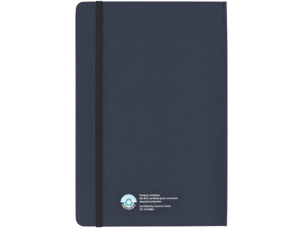 Set bolígrafo y libreta Skribo reciclado con soporte móvil Azul marino detalle 10