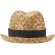 Sombrero de paja Pricus natural con banda personalizable Negro intenso/natural detalle 7