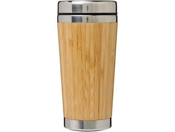Vaso de 450 ml con exterior de bambú Bambus Marrón detalle 2