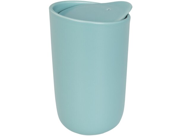Vaso de cerámica de doble pared de 410 ml Mysa Verde nenta detalle 29