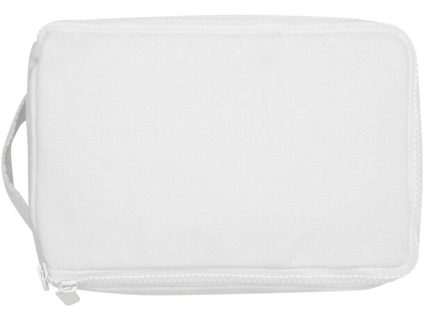 Neceser organizador Aware Pack de algodón reciclado Blanco detalle 14
