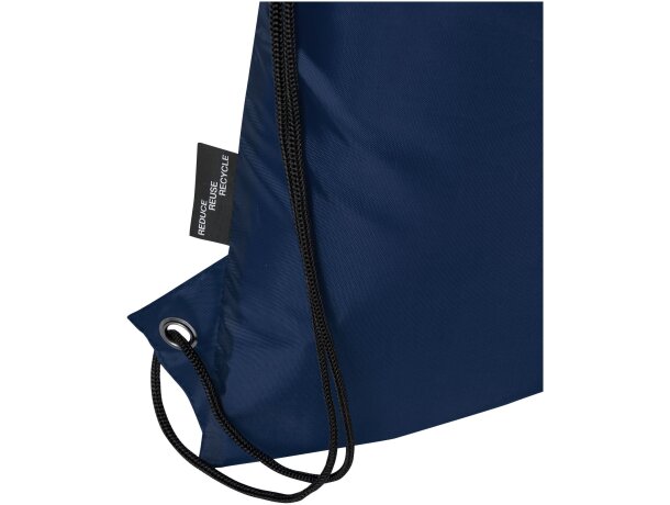 Bolsa con cordón aislada Adventure 9l en poliéster reciclado Azul marino detalle 13