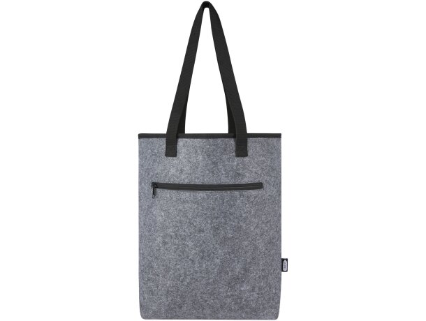 Bolsa tote isotérmica Felta fieltro reciclado GRS 12 litros Gris medio detalle 2