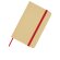 Libreta tapa dura A6 Reed con papel certificado FSC Rojo detalle 20