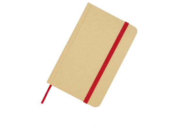 Libreta tapa dura A6 Reed con papel certificado FSC Rojo detalle 20