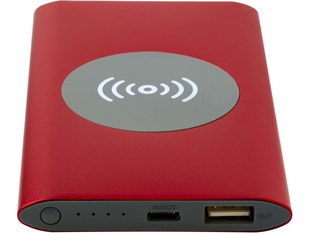 Batería externa inalámbrica Juice aluminio reciclado 4000 mAh Rojo detalle 26