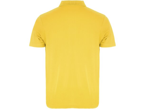 Polo manga corta unisex Austral Roly algodón piqué corporativo Amarillo detalle 9