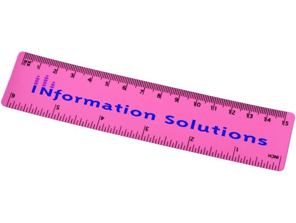 Regla de plástico flexible Rothko 15 cm con doble escala Magenta detalle 13