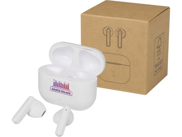 Auriculares True Wireless Bluetooth Altais plástico reciclado Blanco detalle 9