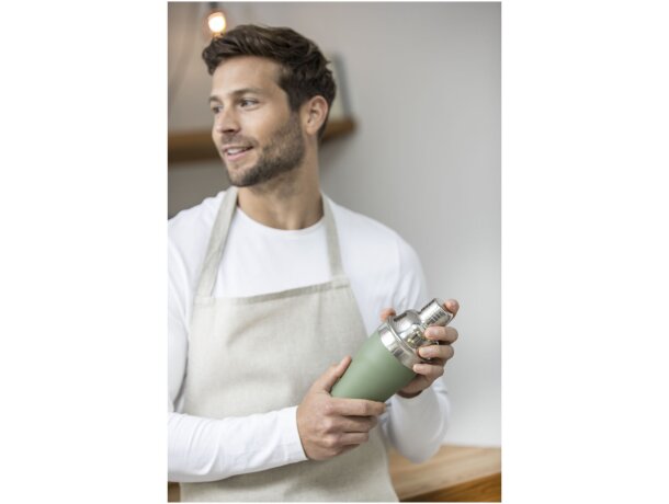 Coctelera acero inoxidable reciclado Gaudie con jigger detalle 18