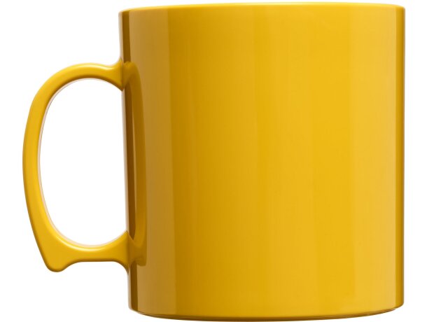Taza plástico san 300ml con asa integrada personalizable Amarillo detalle 18