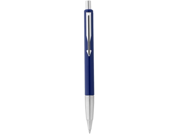 Bolígrafo elegante y funcional con estuche Azul/plateado detalle 4